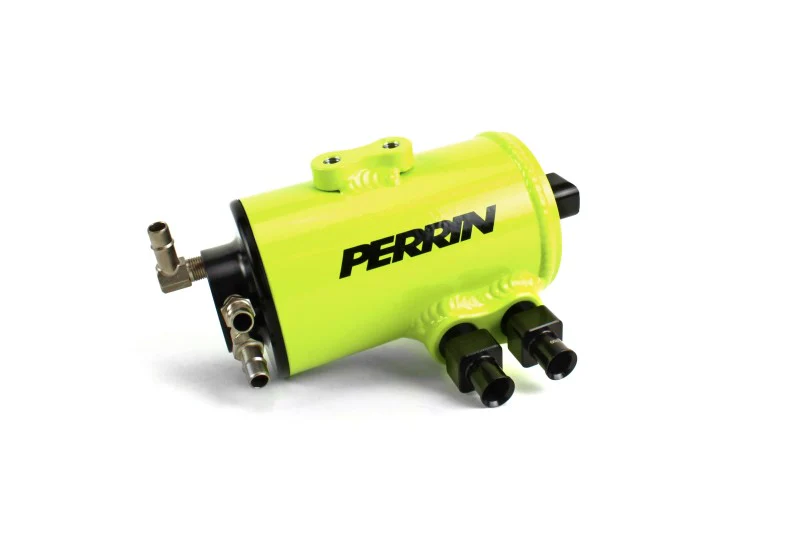 PERRIN 15-21 Subaru WRX (w/o Eyesight OEM Option) Air Oil Separator Kit - Neon Yellow - Image 5