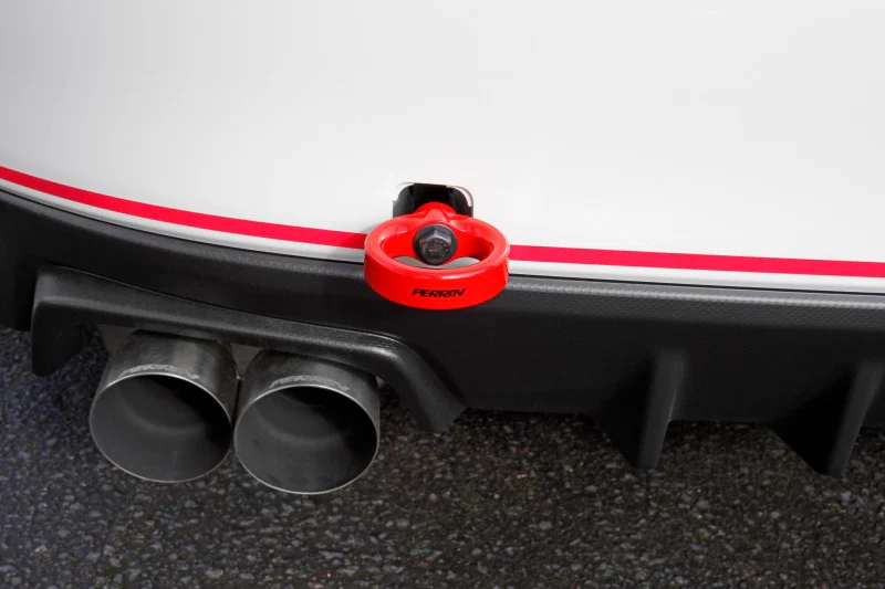 PERRIN 15-21 Subaru WRX/STI Tow Hook Kit (Rear) - Red - Image 7
