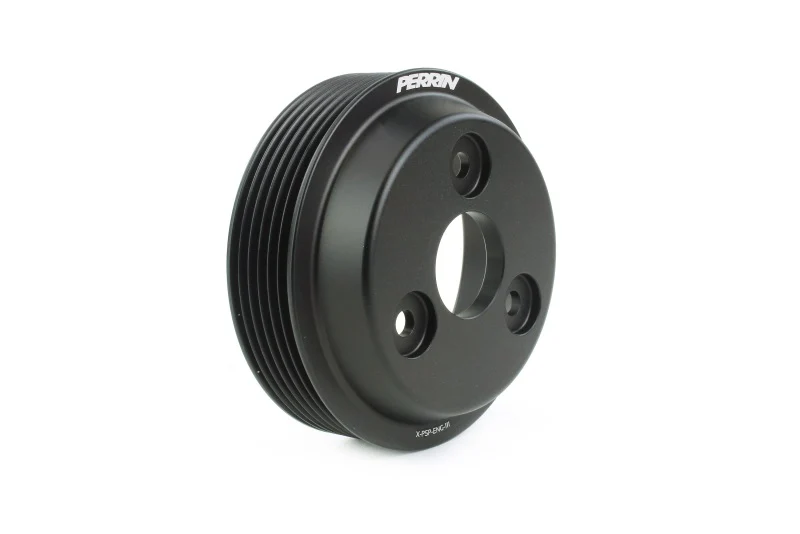 PERRIN 15-21 Subaru WRX / 18-20 Crosstrek / 14-18 FXT Lightweight Water Pump Pulley - Blk - Image 3