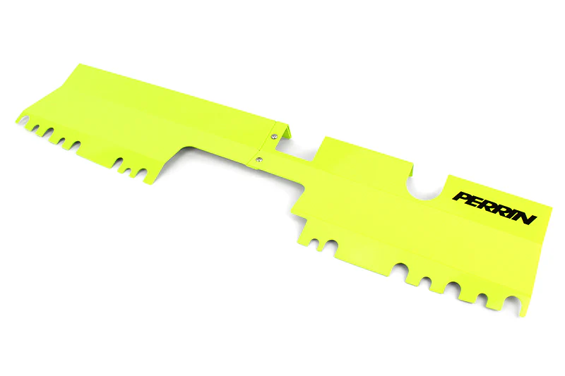 PERRIN 15-21 Subaru WRX/STI Radiator Shroud (With/Without OEM Intake Scoop) - Neon Yellow - Image 2