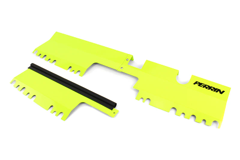 PERRIN 15-21 Subaru WRX/STI Radiator Shroud (With/Without OEM Intake Scoop) - Neon Yellow - Image 3