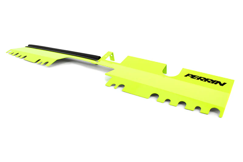 PERRIN 15-21 Subaru WRX/STI Radiator Shroud (With/Without OEM Intake Scoop) - Neon Yellow - Image 4