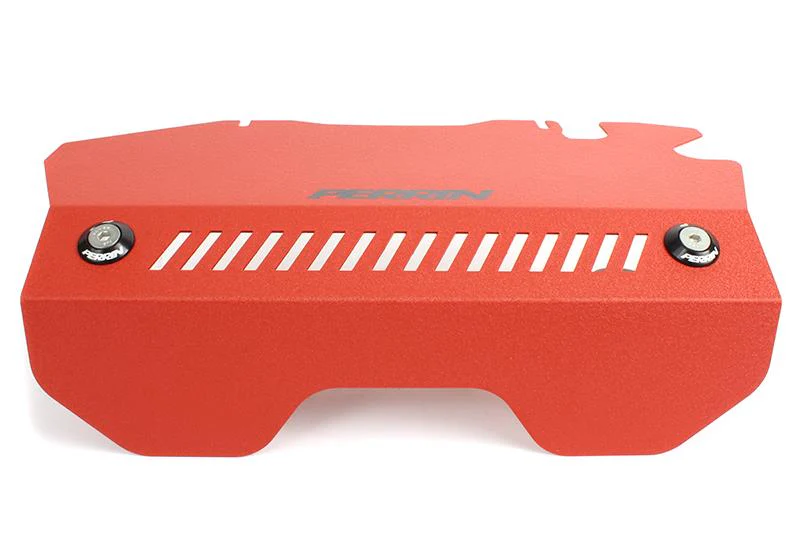 PERRIN 15-21 Subaru WRX Pulley Cover - Red - Image 5