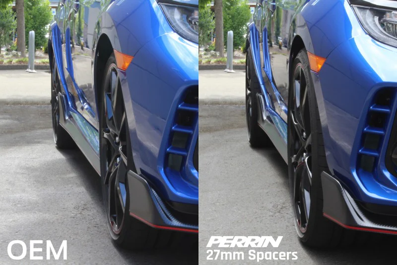 PERRIN 17-25 Honda Civic Type R / 22-26 Acura Integra Type S 64.1mm 5x120 Wheel Spacers 27mm - Pair - Image 2