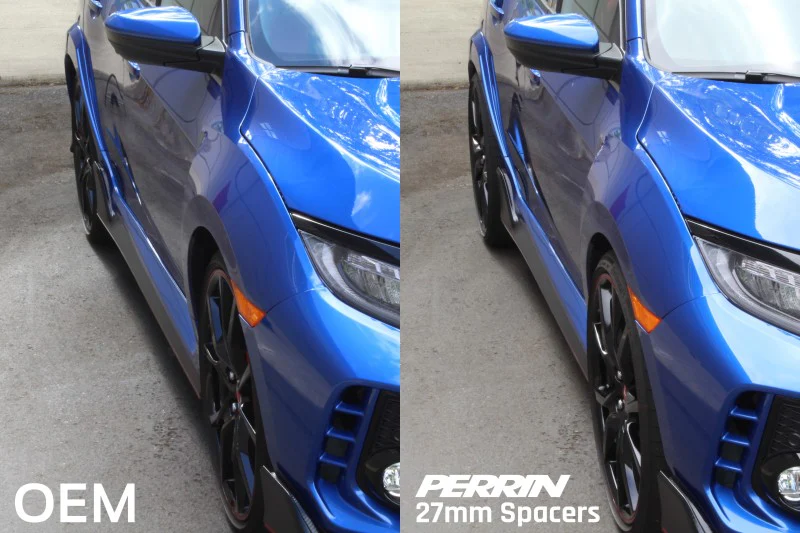 PERRIN 17-25 Honda Civic Type R / 22-26 Acura Integra Type S 64.1mm 5x120 Wheel Spacers 27mm - Pair - Image 7