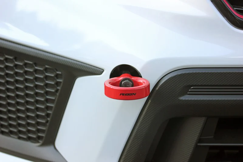 PERRIN 18-21 Subaru WRX & STI / 13-25 BRZ / 17-20 Toyota 86 Tow Hook Kit (Front) - Red - Image 6