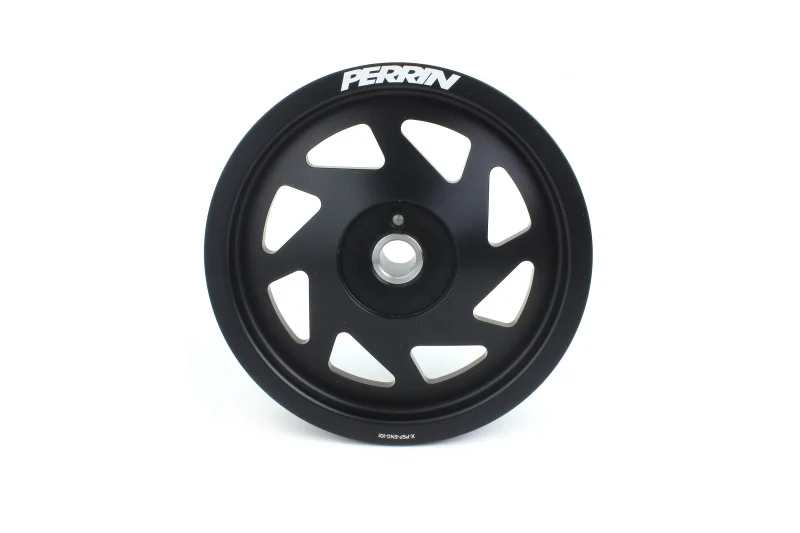 PERRIN 19-21 Subaru WRX / 16-18 Forester / 15-19 Legacy Lightweight Crank Pulley - Black - Image 4