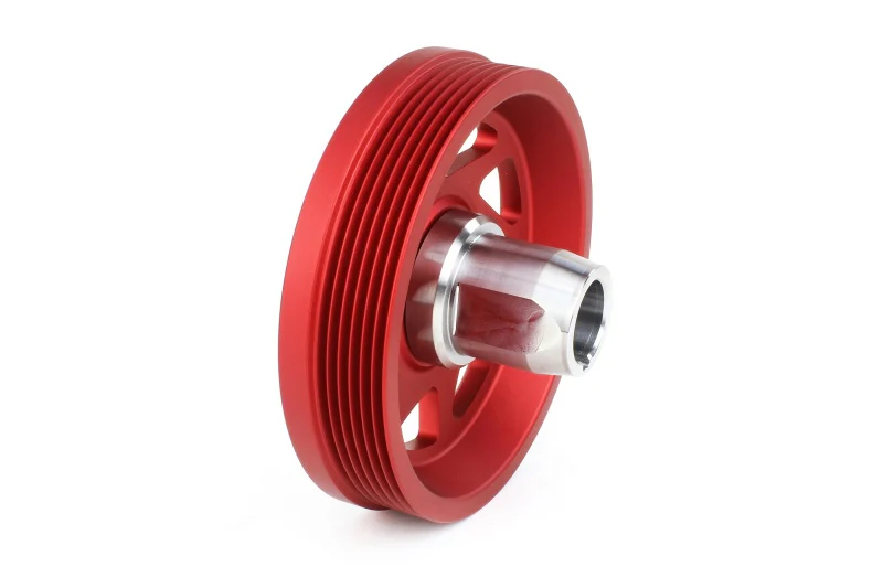 PERRIN 19-21 Subaru WRX / 16-18 Forester / 15-19 Legacy Lightweight Crank Pulley - Red - Image 3