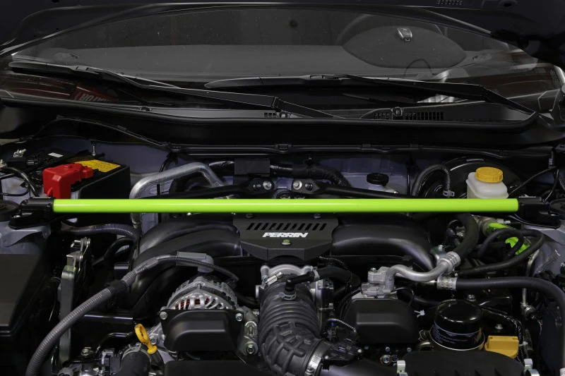 PERRIN 13-26 Subaru BRZ / Toyota GR86/86 / Scion FR-S Front Strut Brace - Neon Yellow - Image 3