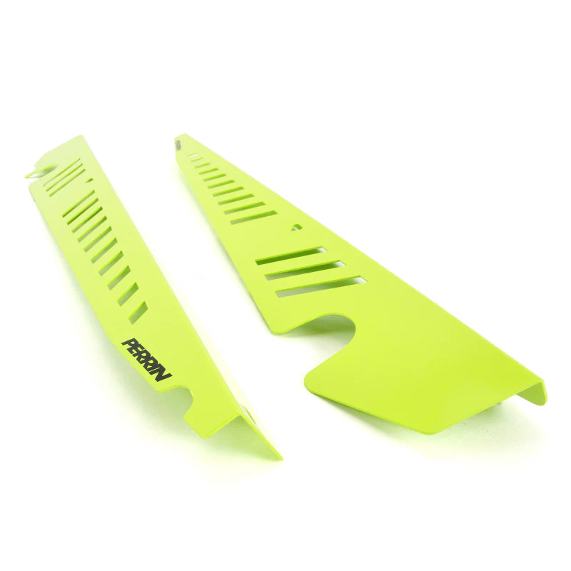 PERRIN 15-21 Subaru WRX/STI Fender Shroud Set - Neon Yellow - Image 2