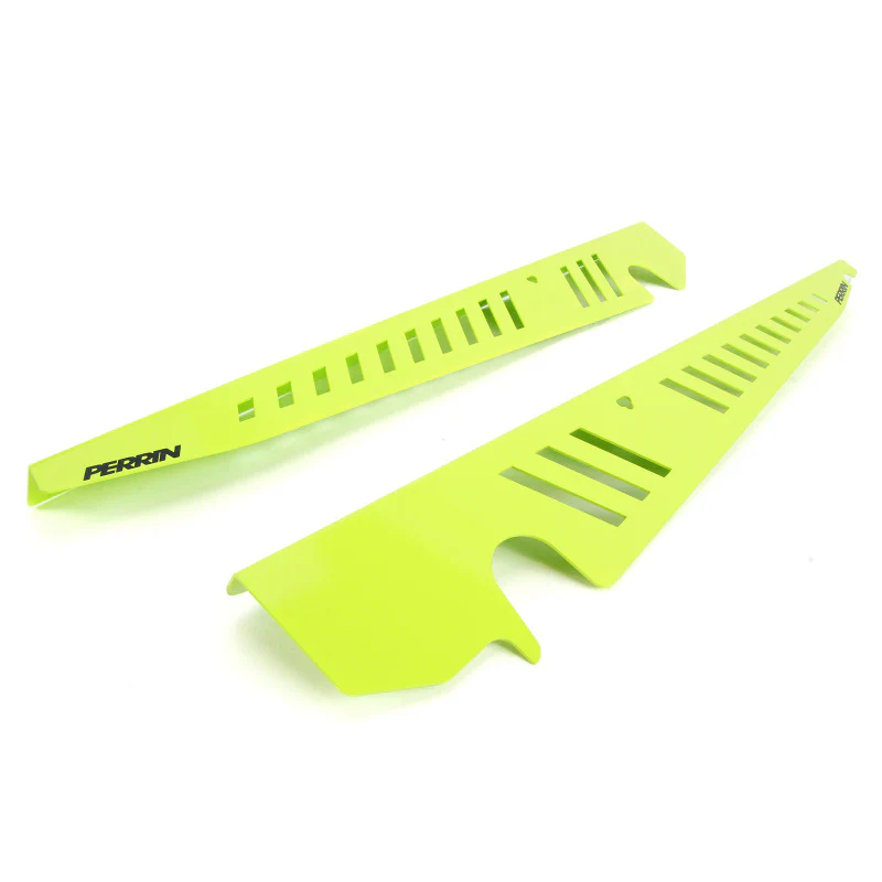 PERRIN 15-21 Subaru WRX/STI Fender Shroud Set - Neon Yellow - Image 3