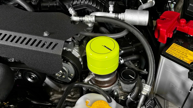 PERRIN 15-26 Subaru WRX & 13-26 BRZ/FR-S/86/GR86 Oil Filter Cover - Neon Yellow - Image 5