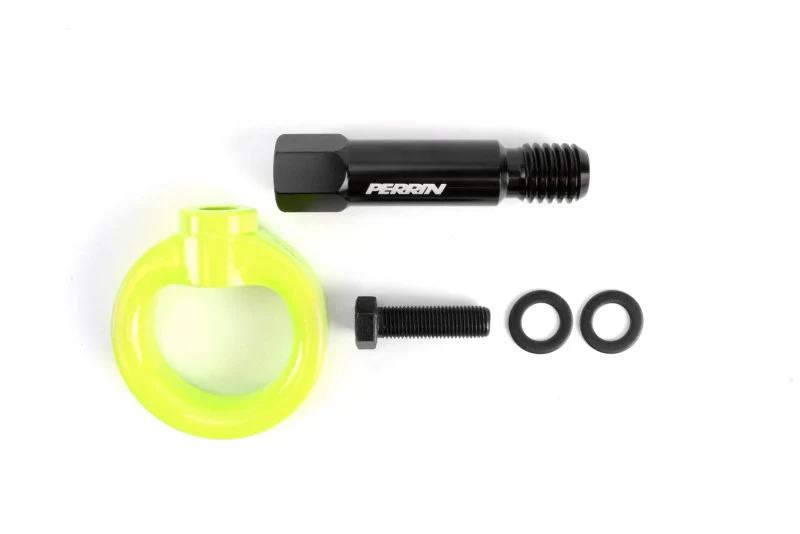 PERRIN 20-25 Toyota Supra Tow Hook Kit (Rear) - Neon Yellow - Image 6