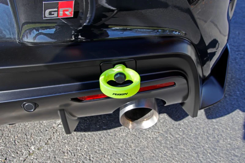 PERRIN 20-25 Toyota Supra Tow Hook Kit (Rear) - Neon Yellow - Image 8