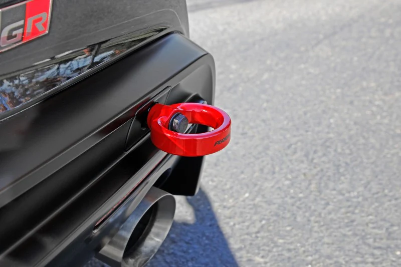 PERRIN 20-25 Toyota Supra Tow Hook Kit (Rear) - Red - Image 2