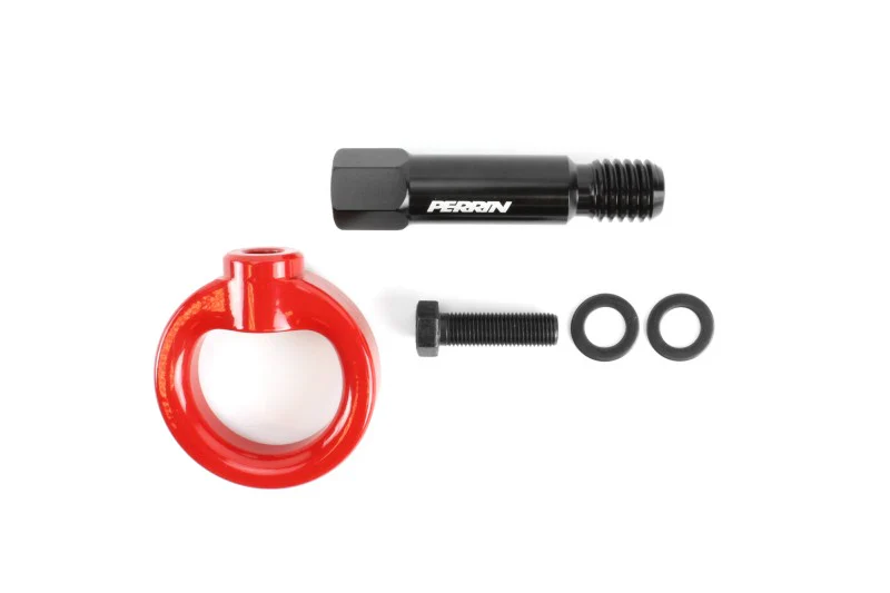 PERRIN 20-25 Toyota Supra Tow Hook Kit (Rear) - Red - Image 7