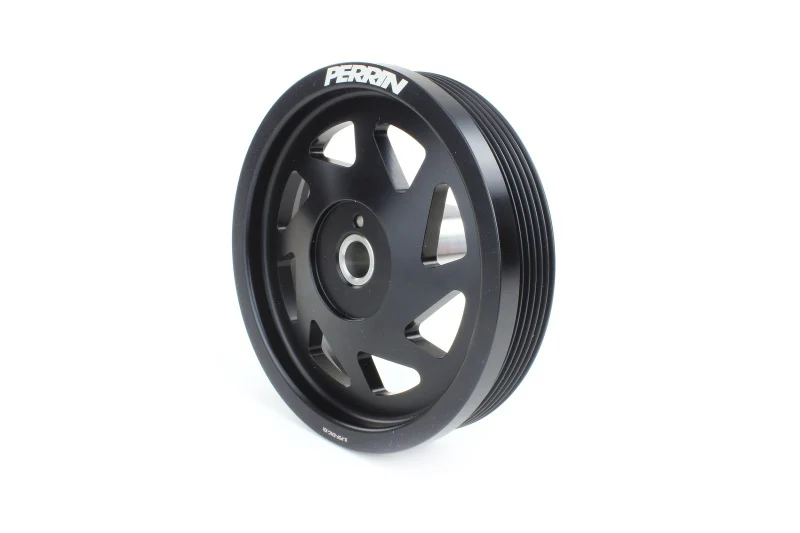 PERRIN 22-26 Subaru WRX/BRZ & Toyota GR86 / 20-25 FXT/OBXT Lightweight Crank Pulley - Black - Image 2