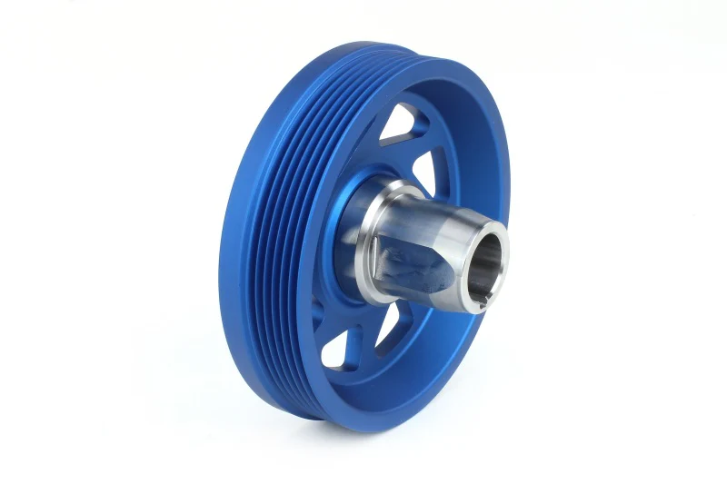 PERRIN 22-26 Subaru WRX/BRZ & Toyota GR86 / 20-25 FXT/OBXT Lightweight Crank Pulley - Blue - Image 3