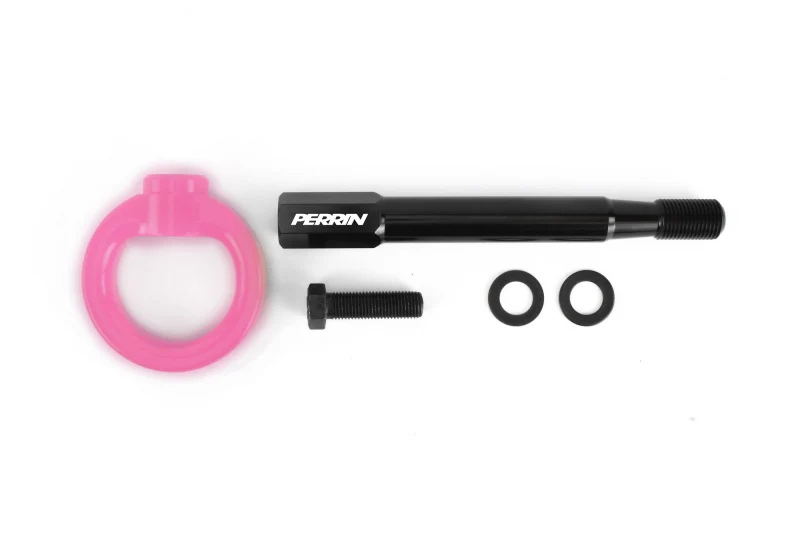 PERRIN 22-26 Toyota GR86 Tow Hook Kit (Front) - Hyper Pink - Image 2