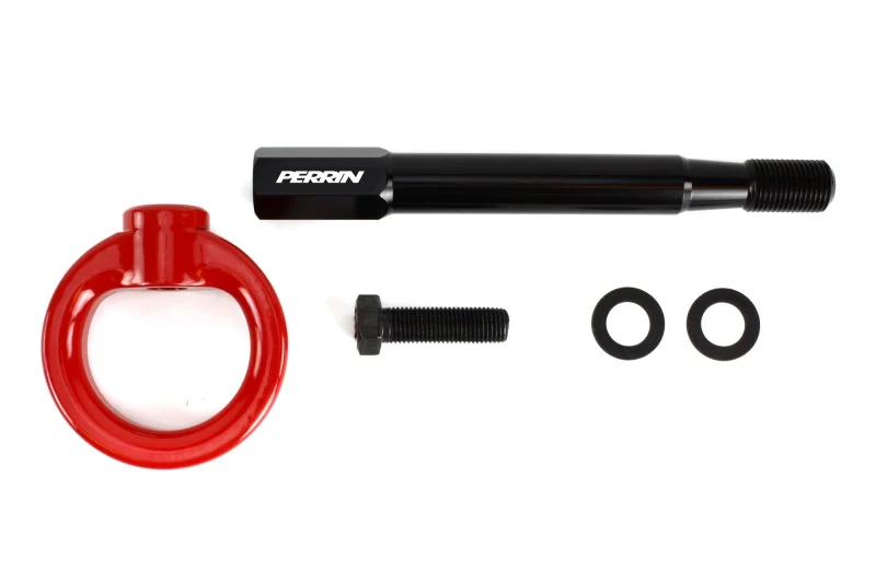 PERRIN 22-26 Toyota GR86 Tow Hook Kit (Front) - Red - Image 2