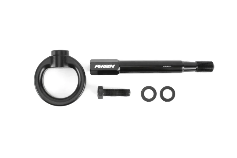 PERRIN 22-26 Subaru WRX / 18-23 Crosstrek / 17-23 Impreza Forester Tow Hook Kit (Front) - Black - Image 2