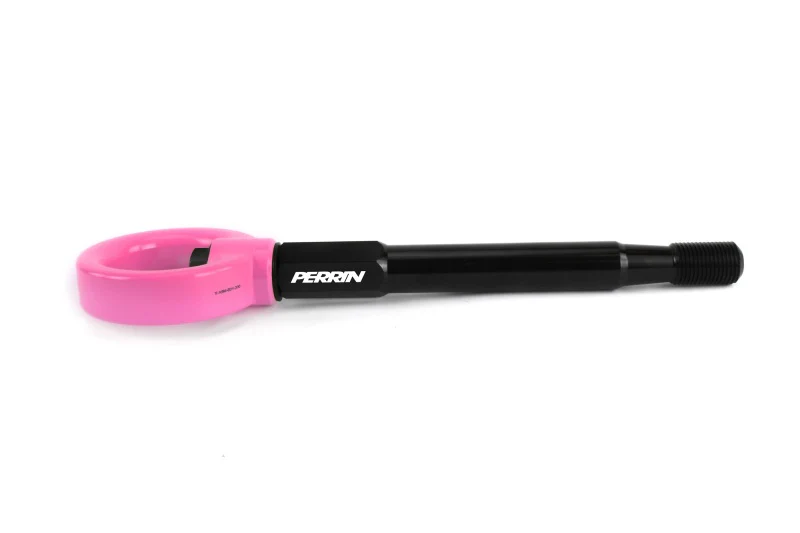PERRIN 22-26 Subaru WRX / 18-23 Crosstrek / 17-23 Impreza Forester Tow Hook Kit (Front) - Hyper Pink - Image 2