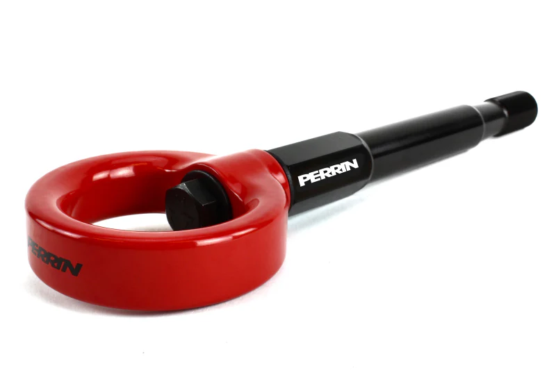 PERRIN 22-26 Subaru WRX / 18-23 Crosstrek Tow Hook Kit (Rear) - Red - Image 3