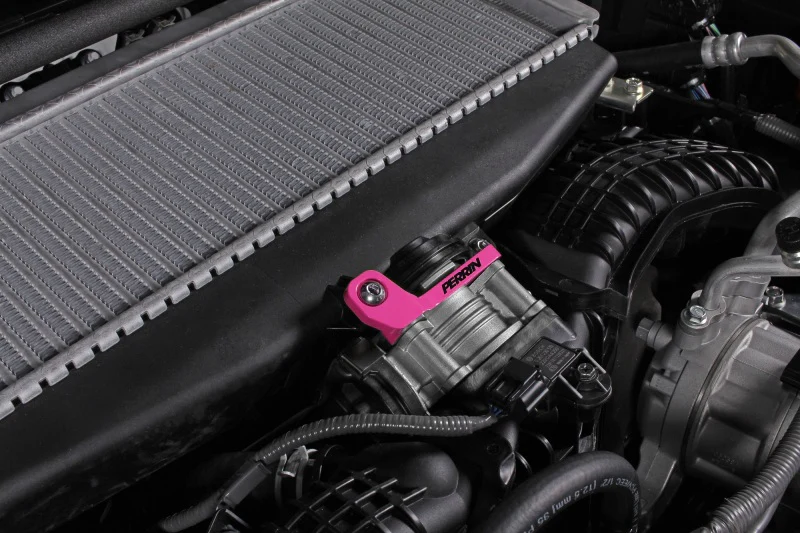 PERRIN 22-26 Subaru WRX / 19-25 Ascent / 20-25 Outback & Legacy Turbo TMIC Bracket - Hyper Pink - Image 3