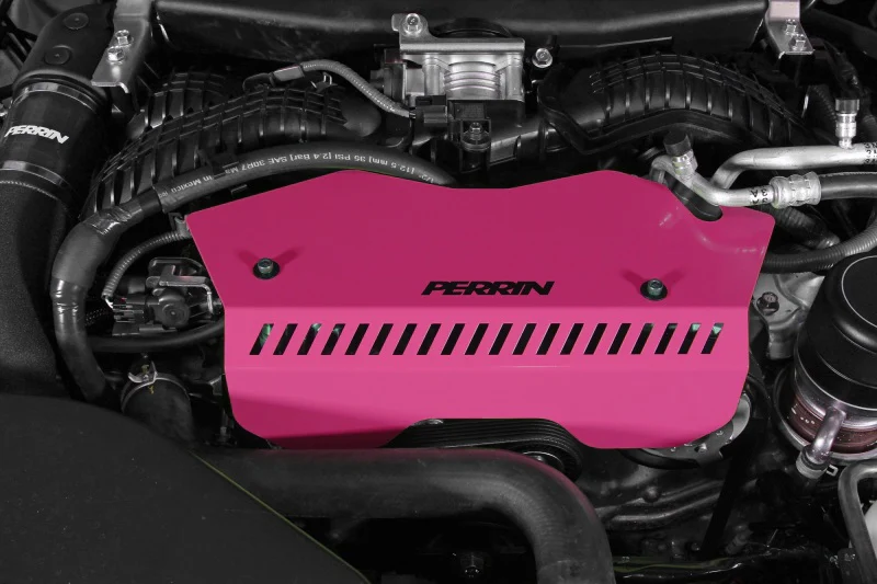 PERRIN 22-26 Subaru WRX Pulley Cover - Hyper Pink (TALL - For Use w/o PERRIN AOS) - Image 5
