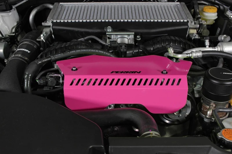 PERRIN 22-26 Subaru WRX Pulley Cover - Hyper Pink (TALL - For Use w/o PERRIN AOS) - Image 6