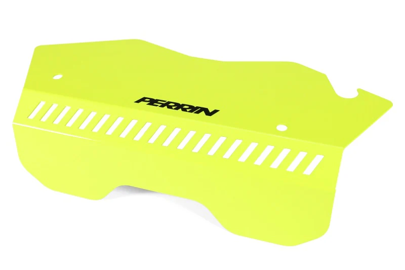 PERRIN 22-26 Subaru WRX Pulley Cover - Neon Yellow (TALL - For Use w/o PERRIN AOS) - Image 3