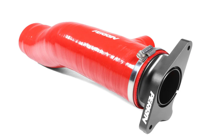 PERRIN 22-24 Subaru WRX / 20-25 LGT & OBXT Turbo Inlet Hose w/Turbo Adapter Flange (Long) - Red - Image 5