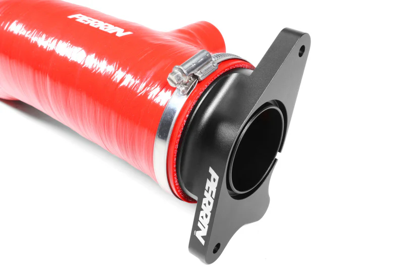 PERRIN 22-24 Subaru WRX / 20-25 LGT & OBXT Turbo Inlet Hose w/Turbo Adapter Flange (Long) - Red - Image 6