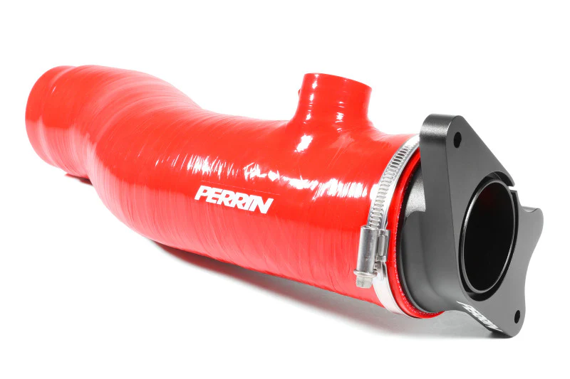 PERRIN 22-24 Subaru WRX / 20-25 LGT & OBXT Turbo Inlet Hose w/Turbo Adapter Flange (Long) - Red - Image 8