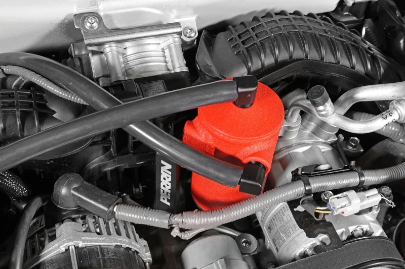 PERRIN 22-24 Subaru WRX Air Oil Separator - Neon Yellow - Image 25