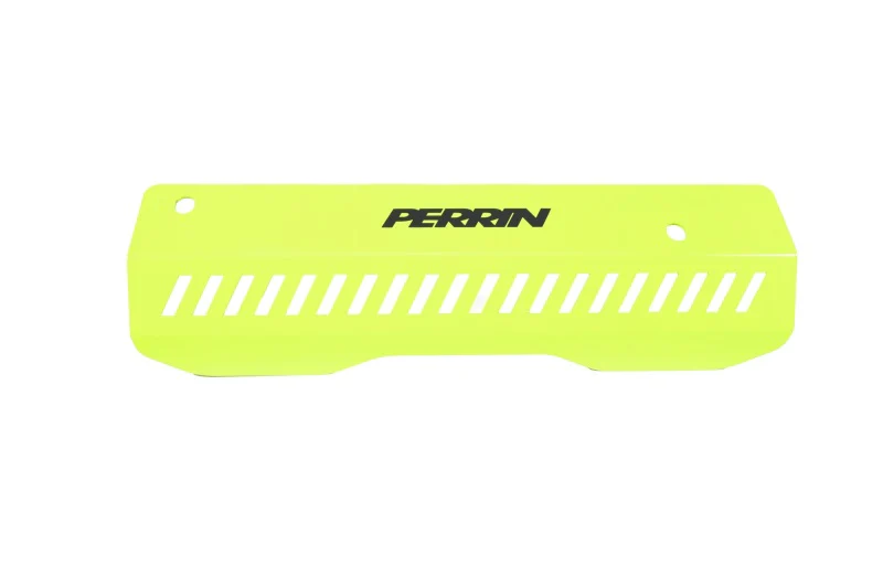 PERRIN 22-26 Subaru WRX Pulley Cover - Neon Yellow (SHORT - For Use w/PERRIN AOS) - Image 4