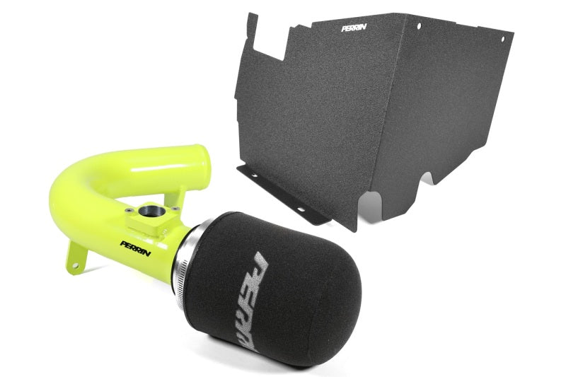 PERRIN 22-26 Subaru WRX Cold Air Intake w/Heatshield - Neon Yellow - Image 4