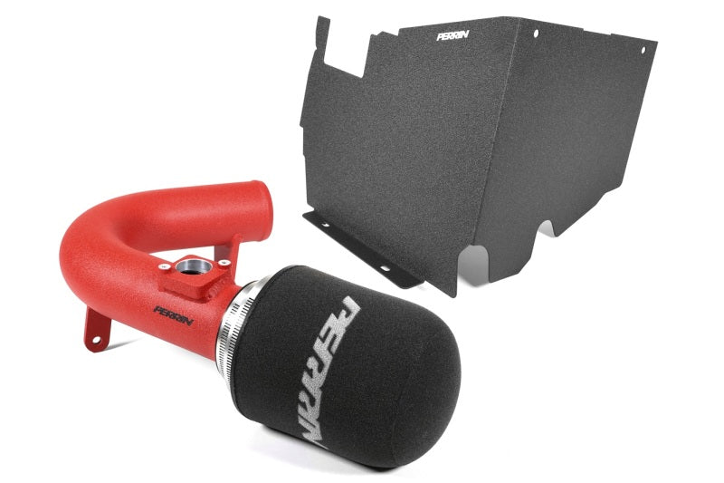 PERRIN 22-26 Subaru WRX Cold Air Intake w/Heatshield - Red - Image 7