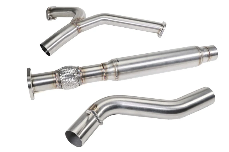 PERRIN 22-26 Subaru WRX Stainless Steel Midpipe w/Resonator 3in. (Fits OEM/Aftermarket Mufflers) - Image 7