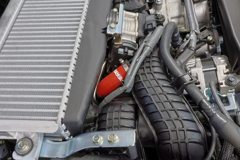 PERRIN 22-26 Subaru WRX / 19- 25 Ascent / 20-25 Outback & Legacy Turbo PCV Hose - Red - Image 3