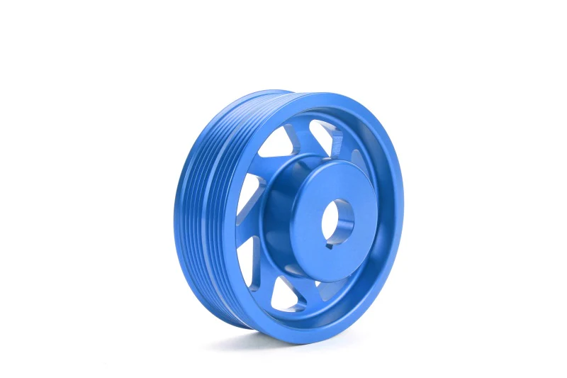 PERRIN 93-14 Subaru Impreza (Incl. 02-14 WRX) / 04-21 STI Lightened Crank Pulley - Blue - Image 3