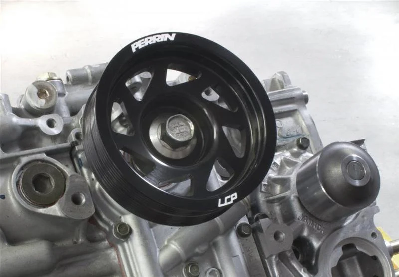 PERRIN 93-14 Subaru Impreza (Incl. 02-14 WRX) / 04-21 STI Lightened Crank Pulley - Black