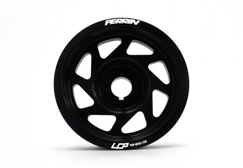 PERRIN 93-14 Subaru Impreza (Incl. 02-14 WRX) / 04-21 STI Lightened Crank Pulley - Black - Image 3