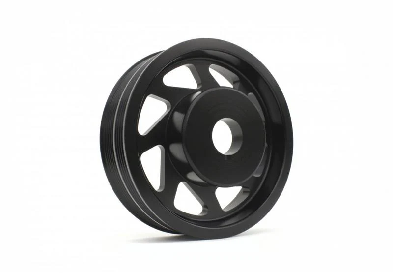 PERRIN 93-14 Subaru Impreza (Incl. 02-14 WRX) / 04-21 STI Lightened Crank Pulley - Black - Image 6