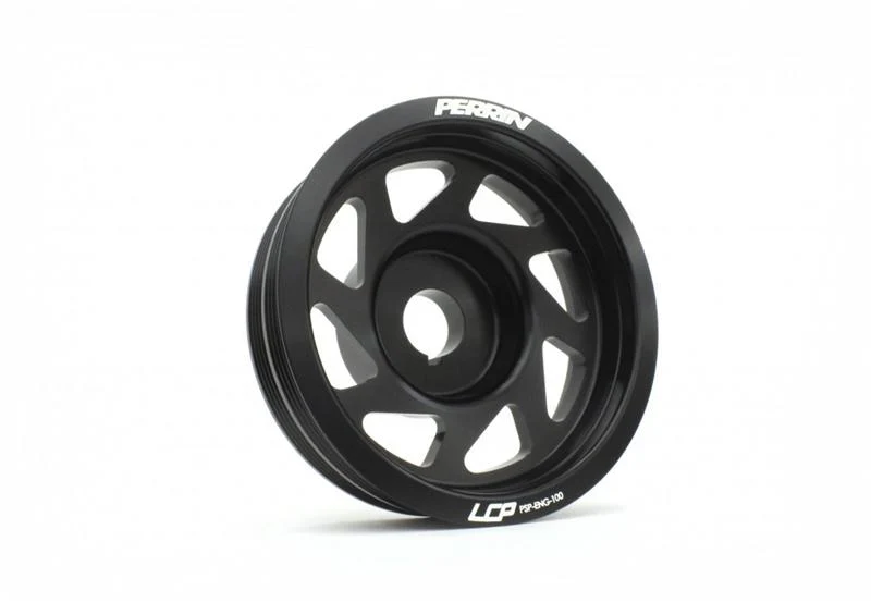 PERRIN 93-14 Subaru Impreza (Incl. 02-14 WRX) / 04-21 STI Lightened Crank Pulley - Black - Image 7