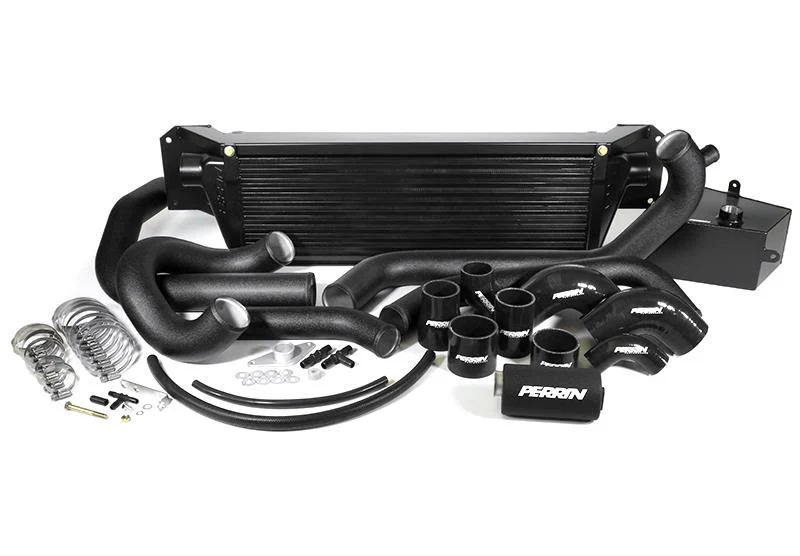 PERRIN 15-21 Subaru STI Front Mount Intercooler Boost Tubes + Hardware - Black Tubes - Image 3