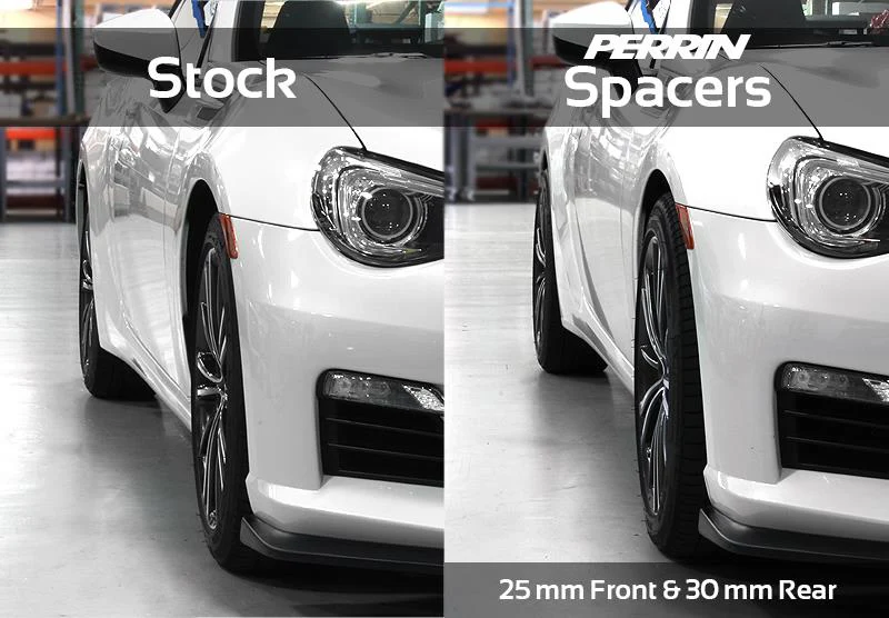PERRIN 02-14 Subaru WRX / 2004 STI / 13-25 BRZ & Toyota GR86 25mm Wheel Spacers 5x100 56mm CB - Pair - Image 6