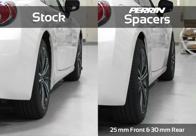 PERRIN 02-14 Subaru WRX / 2004 STI / 13-25 BRZ & Toyota GR86 25mm Wheel Spacers 5x100 56mm CB - Pair - Image 9