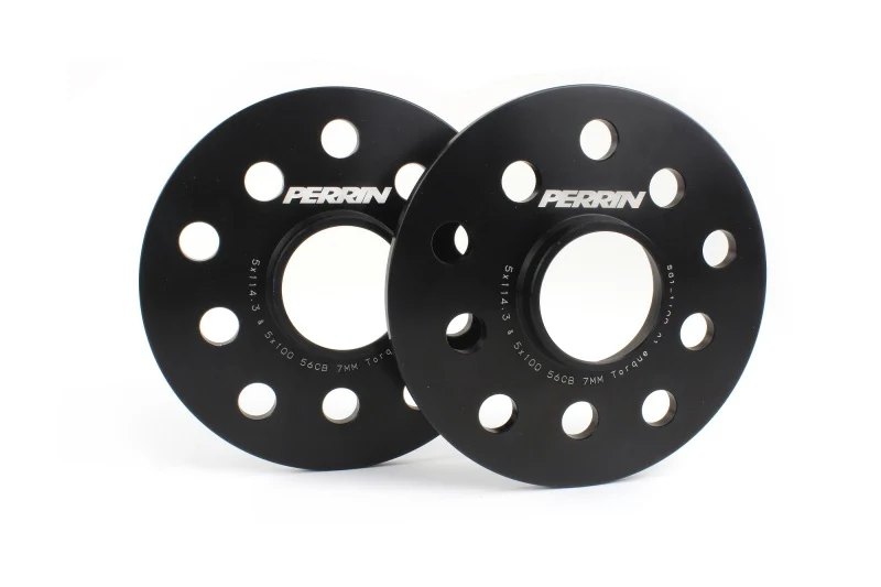 PERRIN Subaru/Toyota/Scion 7mm Wheel Spacers (Slip-On Style With Studs) 5x114.3/5x100 56mm CB - Pair - Image 2