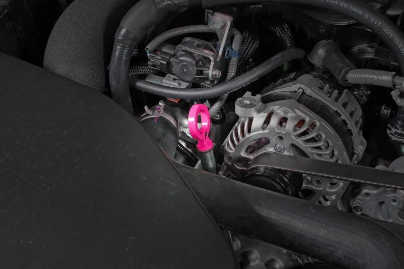 PERRIN 15-26 Subaru WRX & 13-26 BRZ/FR-S/86/GR86 Dipstick Handle Loop Style - Hyper Pink - Image 4